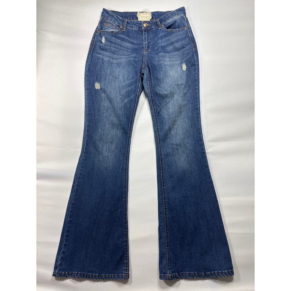 Altar'd State Women's Distressed Flare Blue Jeans - Size 7/28 (28x32)*